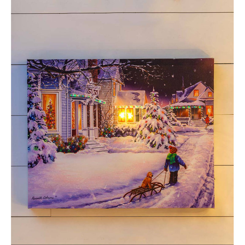 Plow & Hearth All Is Calm Lighted Holiday Wall Decor & Reviews Wayfair.ca
